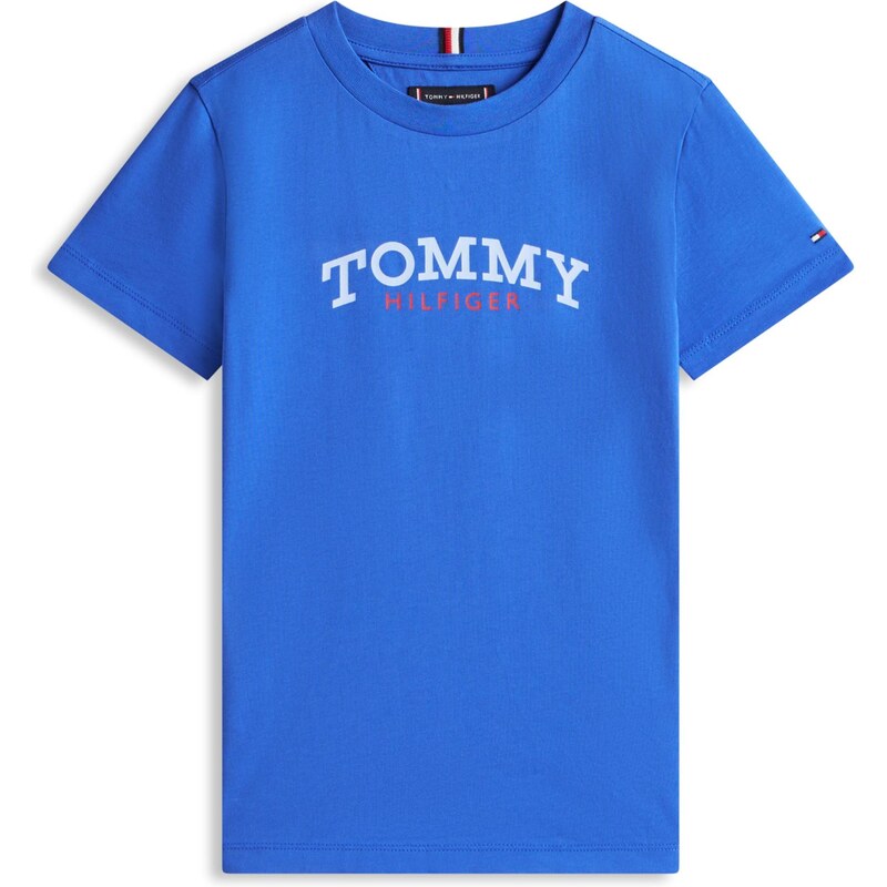 TOMMY HILFIGER Tričko azúrová / červená / biela 67021286