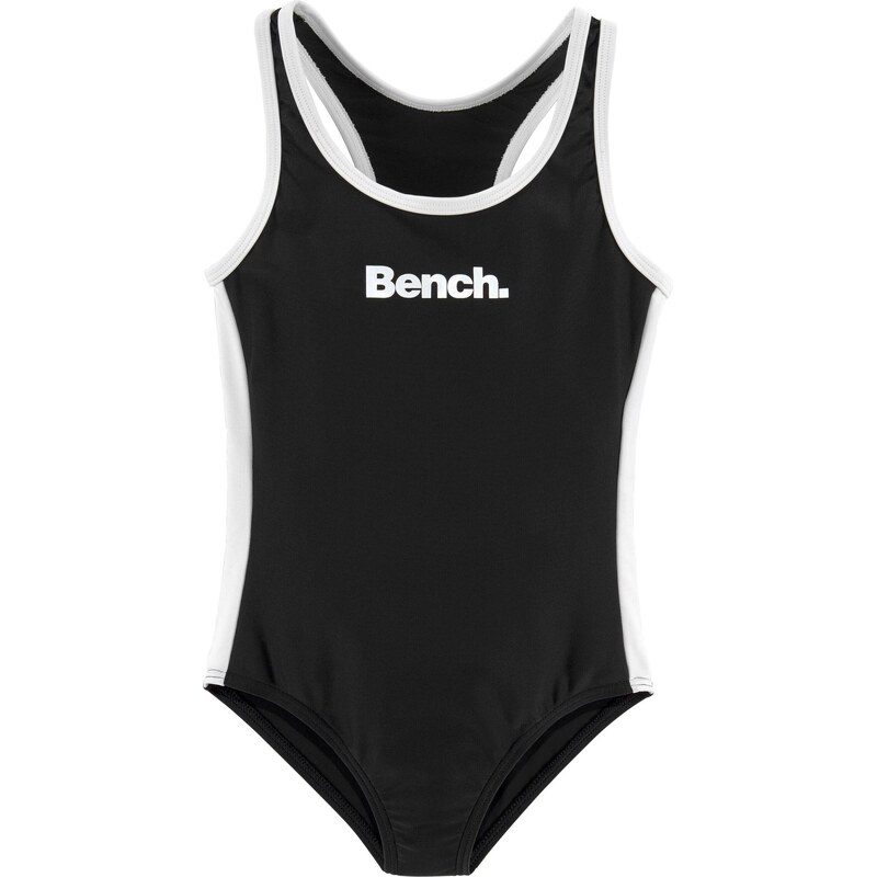 BENCH Jednodielne plavky čierna / biela 54382011