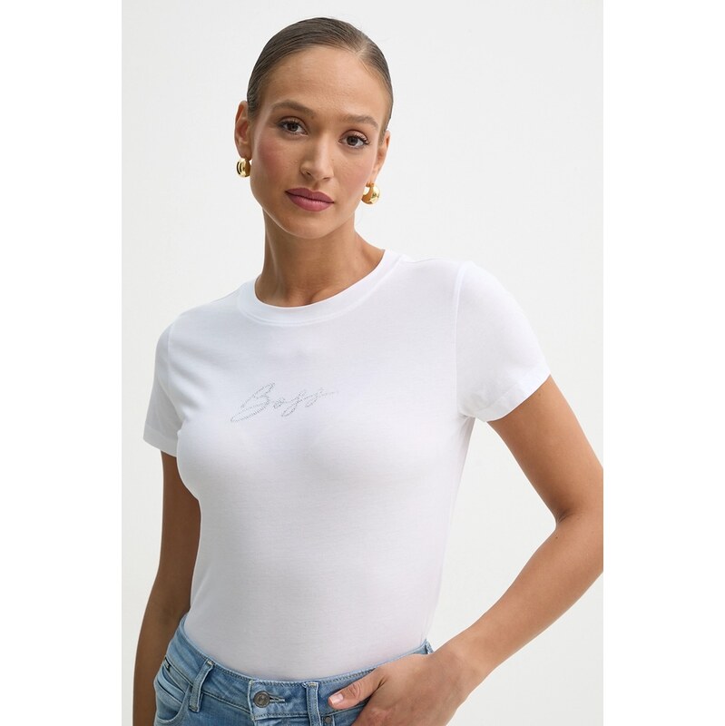 Bavlnené tričko BOSS Orange C Esogo 2 MA crystal 62150944