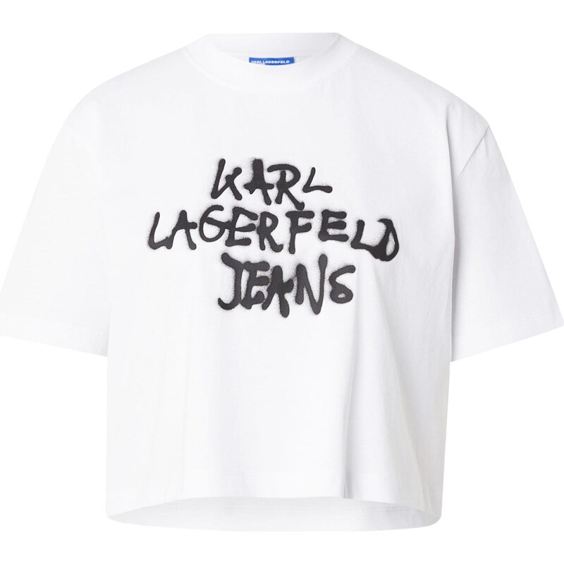 KARL LAGERFELD JEANS Tričko čierna / biela 66263390