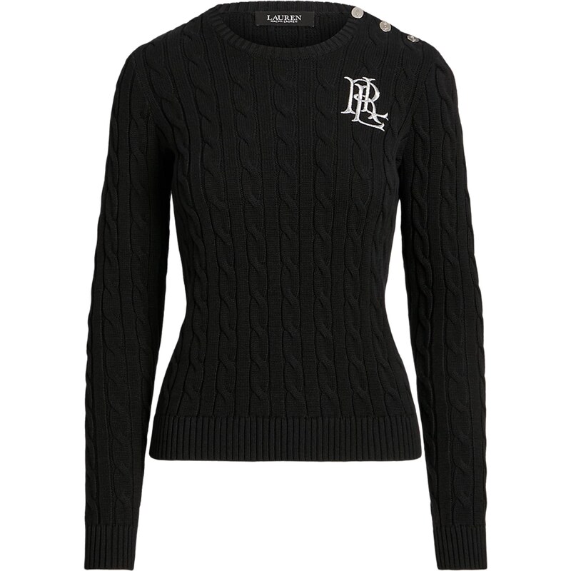 Lauren Ralph Lauren Sveter čierna / strieborná 47530817