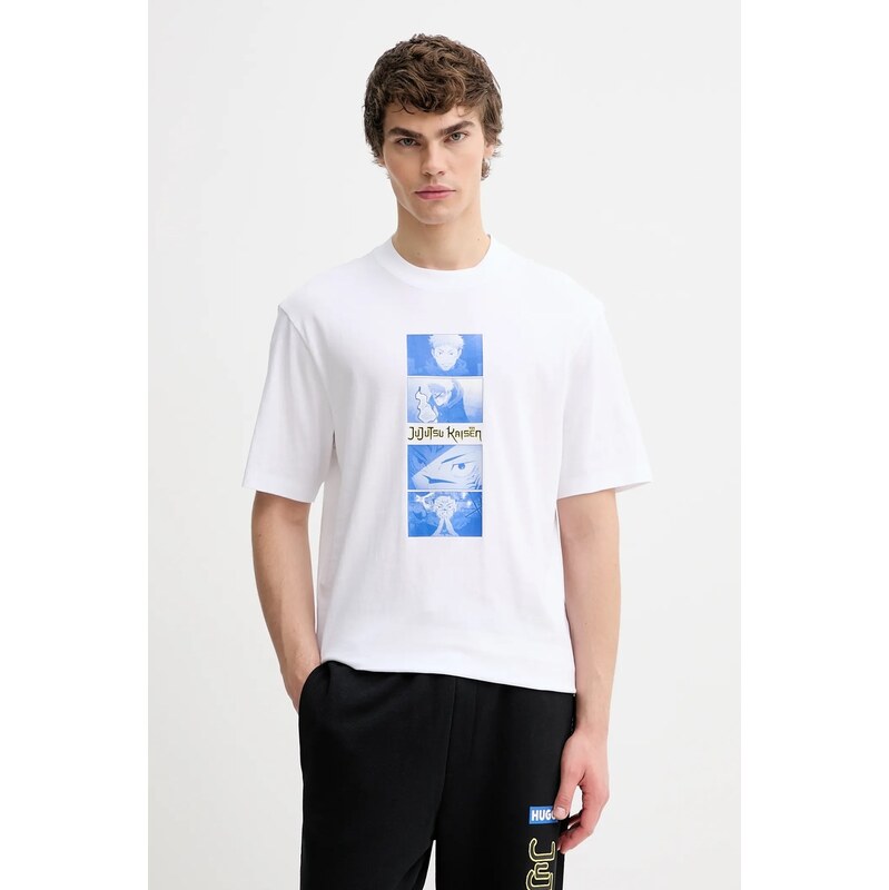 Bavlnené tričko Hugo Blue HUGO x Jujutsu Kaisen 67030205
