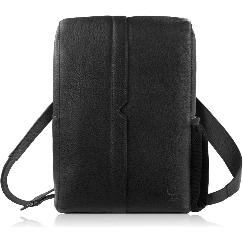 Paolo Peruzzi Prémiový kompaktný kožený mestský batoh | čierna T-144 67027560