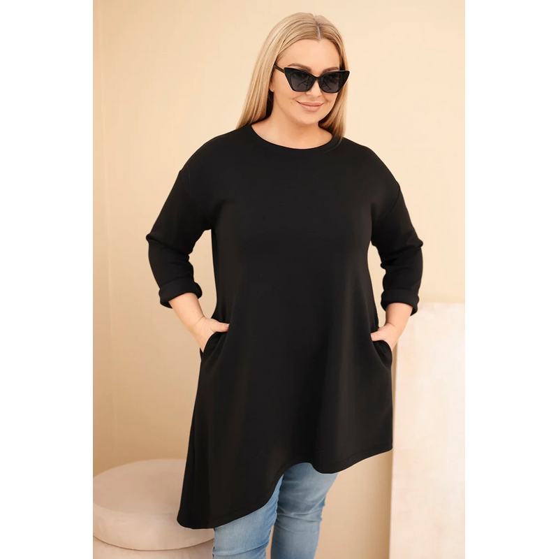 Kesi Dámska dlhá mikina Plus Size s voľným strihom 67808775