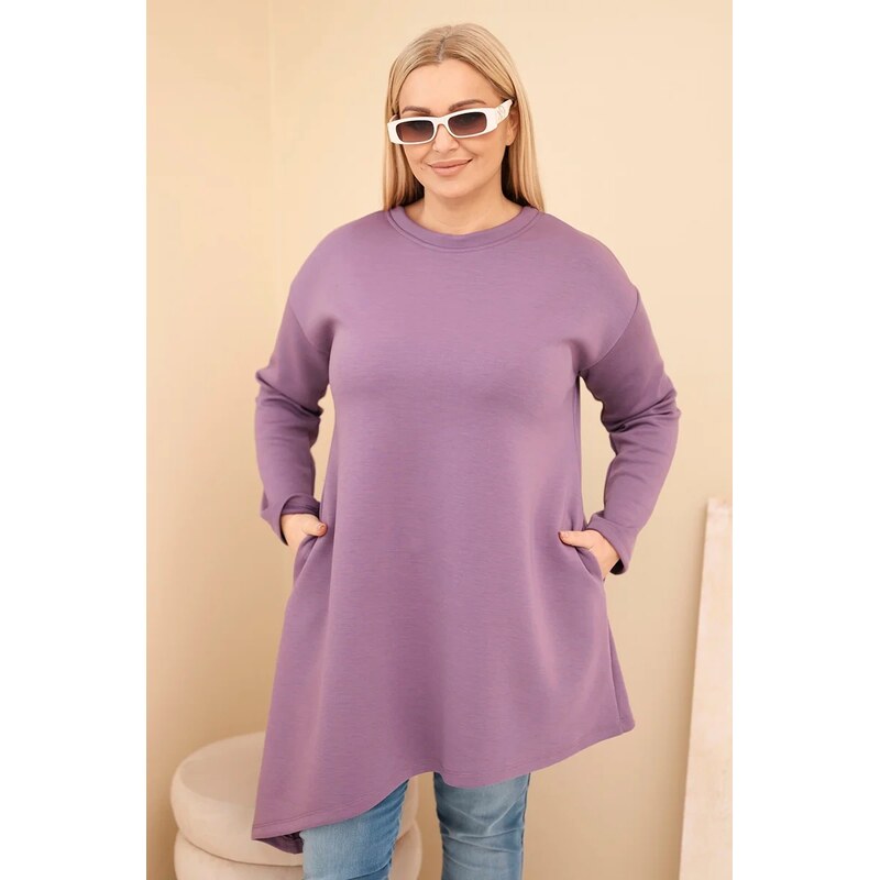 Kesi Dámska dlhá mikina Plus Size s voľným strihom 67808772