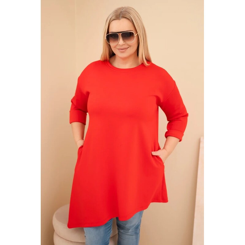 Kesi Dámska dlhá mikina Plus Size s voľným strihom 67808781