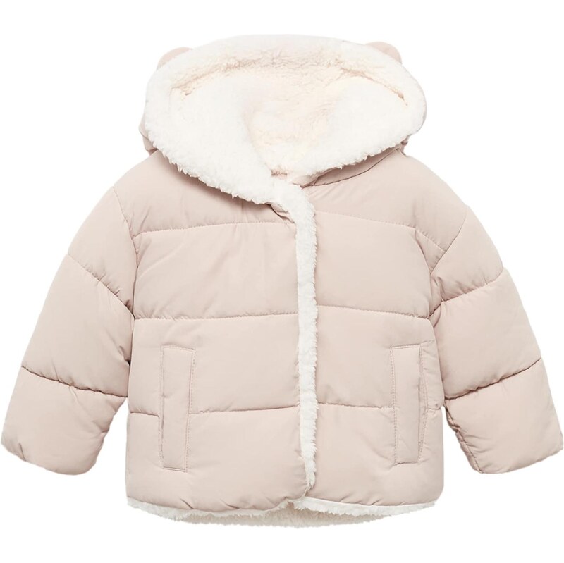 MANGO KIDS Zimná bunda Patrick1 tmavobéžová 65905566