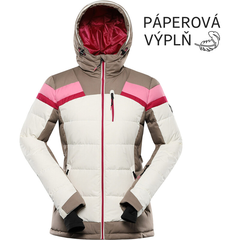 ALPINE PRO - FERERA DÁMSKA PÁPEROVÁ LYŽIARSKA BUNDA S MEMBRÁNOU PTX 62065348