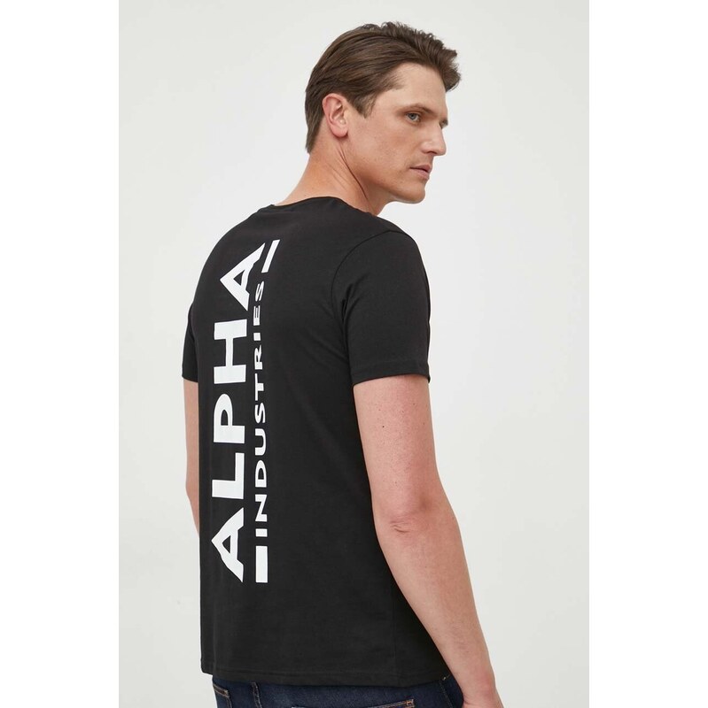 Bavlnené tričko Alpha Industries Backprint T 43225433