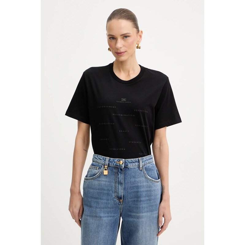 Bavlnené tričko Elisabetta Franchi 67032979