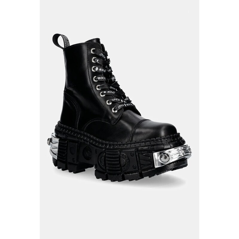 Kožené workery New Rock CRUST NEGRO, TANK CASCO NEGRO POWER * 67033060
