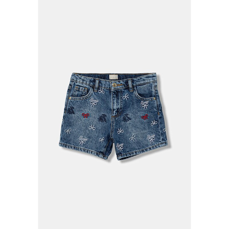 Detské rifľové krátke nohavice Guess 67033204
