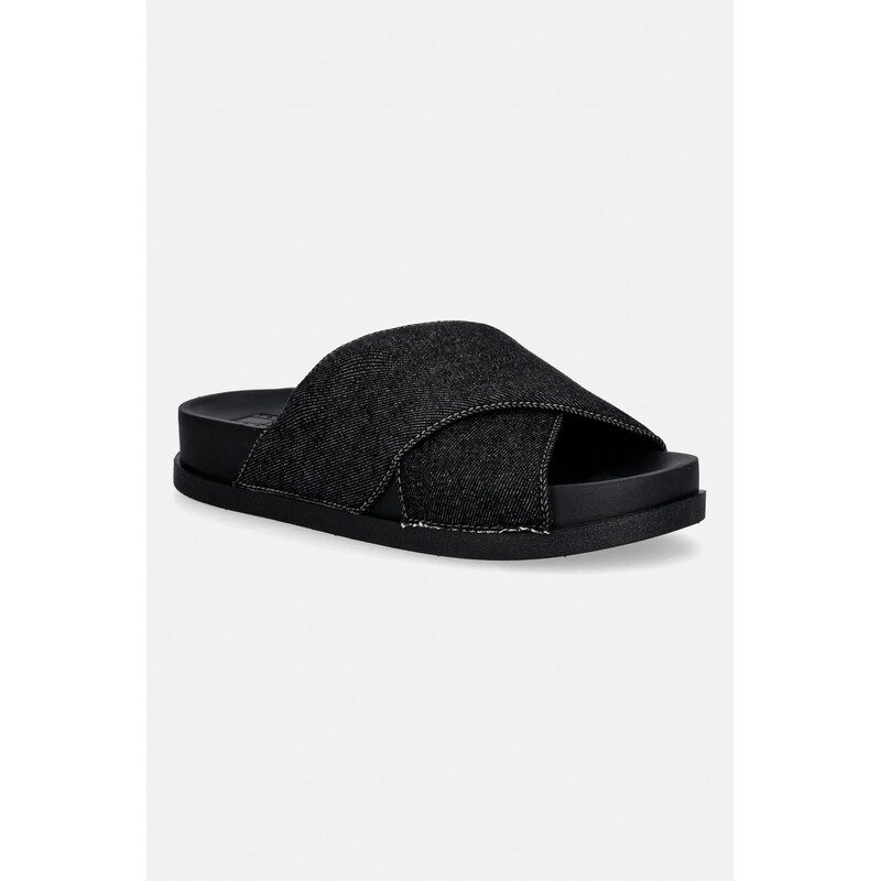Šľapky Tommy Jeans TJW COMFORT SLIDES WASHED DENIM 67033323