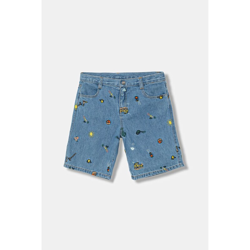 Detské rifľové krátke nohavice Guess 67033317