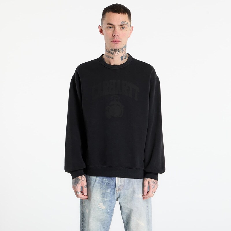 Mikina Carhartt WIP Faded Pond Corps Sweat UNISEX Black XS 67400626