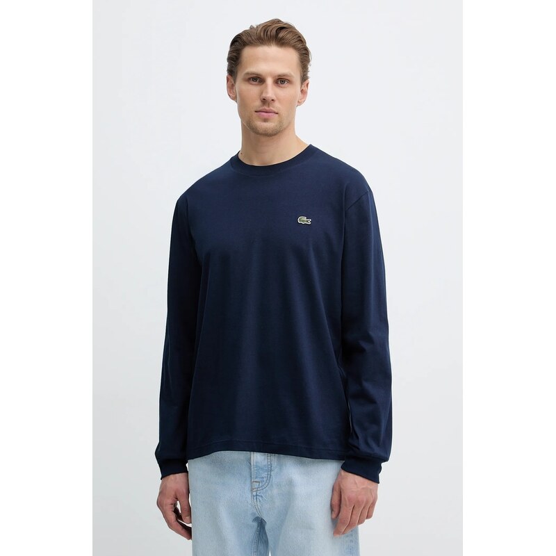 Bavlnené tričko s dlhým rukávom Lacoste 66939220
