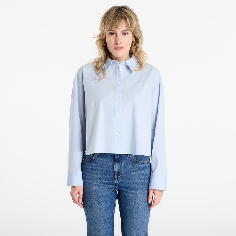 Košeľa Calvin Klein Jeans Solid Boxy Cropped Shirt Grey M 67034708