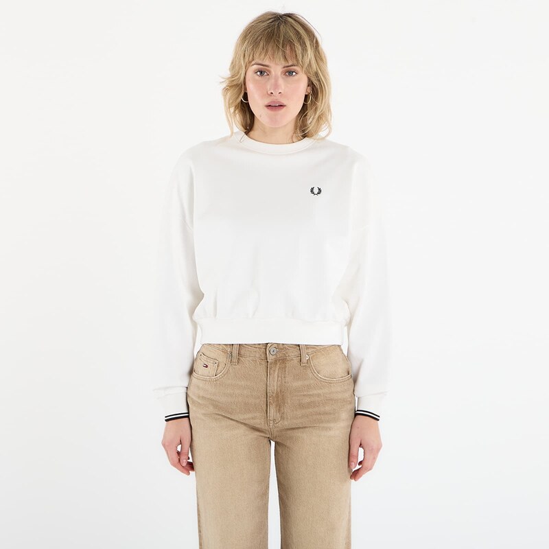 Mikina FRED PERRY Tipped Sweatshirt Snow White 40 67003812
