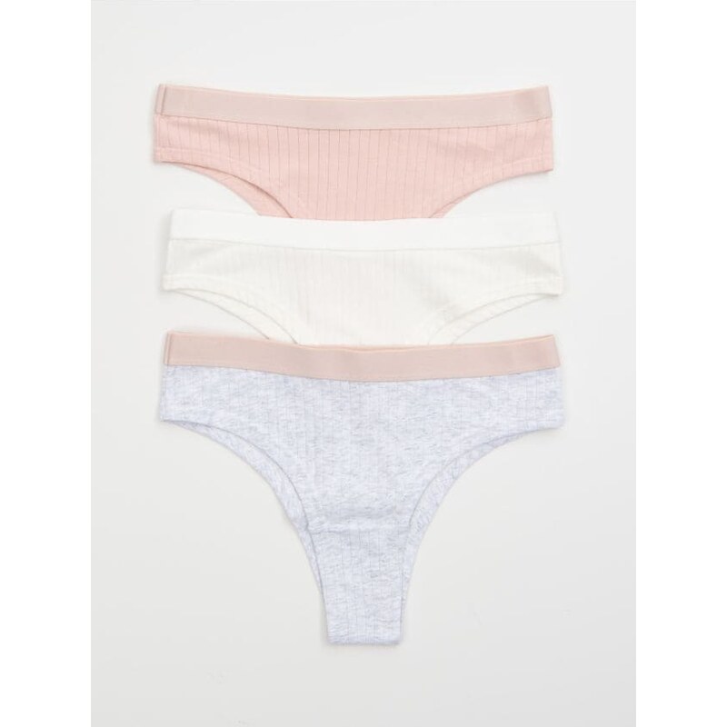 Sinsay - Bavlnené nohavičky brazilian – balenie 3 kusy - viacfarebná 67037378