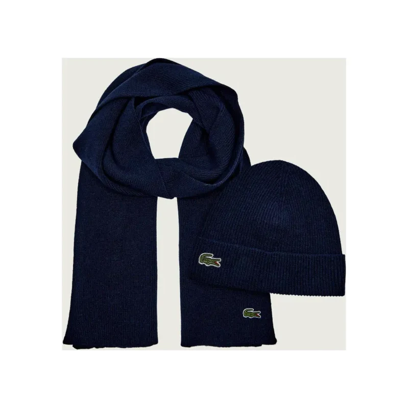 Lacoste Vlnený šál + čiapka 66248239