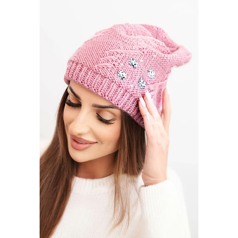 Dámska zimná čiapka s aplikáciami Kesi 67036054