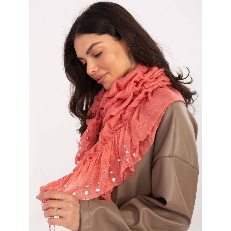 Factory Price Oranžová šatka s ozdobami 67036078