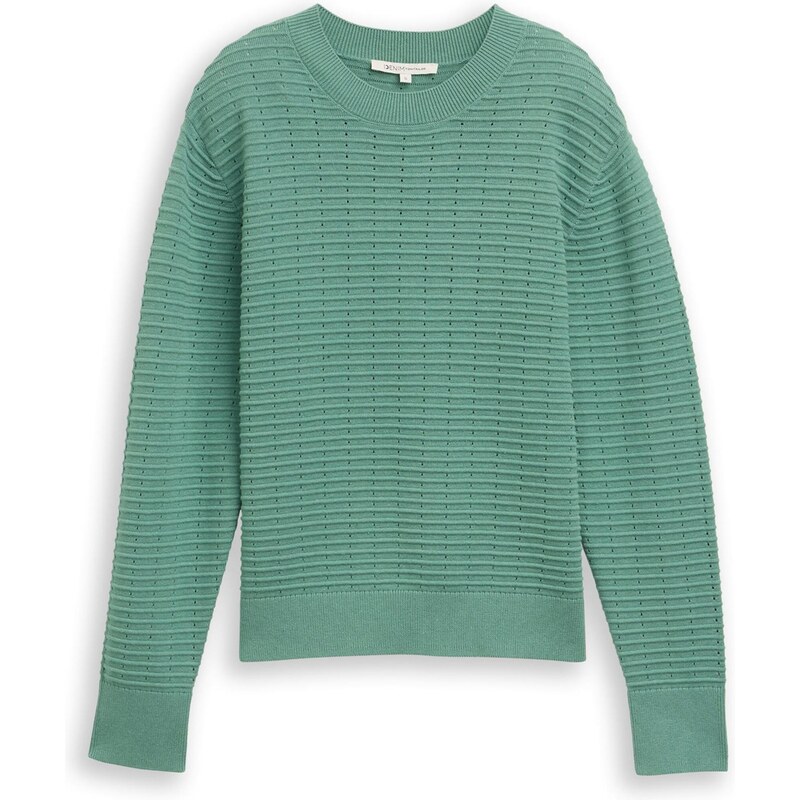 TOM TAILOR DENIM Sveter smaragdová 67036185