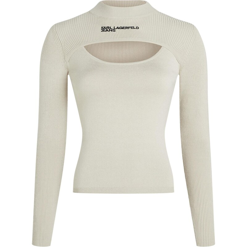 KARL LAGERFELD JEANS Sveter čierna / šedobiela 67036226