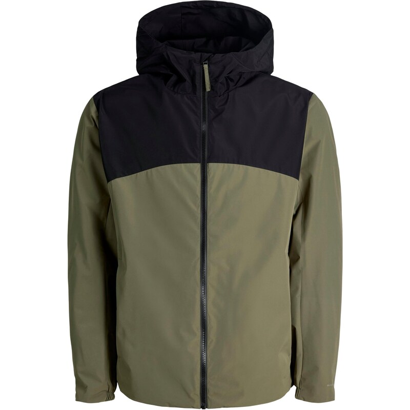 JACK & JONES Prechodná bunda JJESoho olivová / čierna 67036289