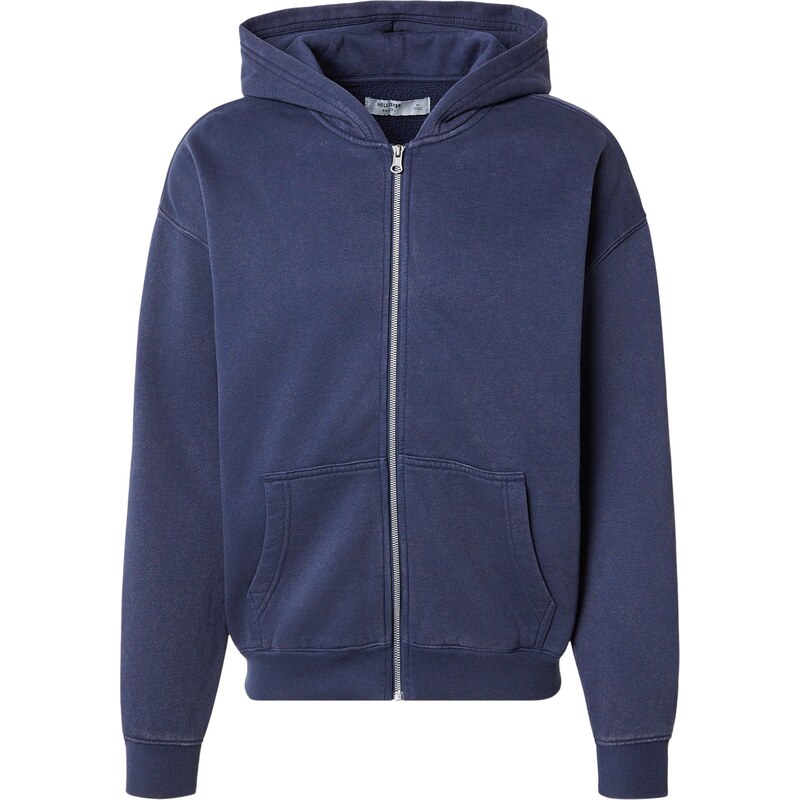 HOLLISTER Tepláková bunda námornícka modrá 67036582