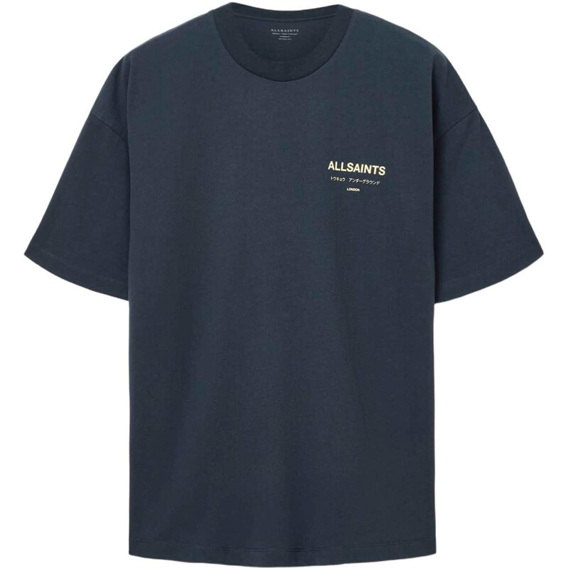 AllSaints Tričko Underground žltohnedá / námornícka modrá 67036563