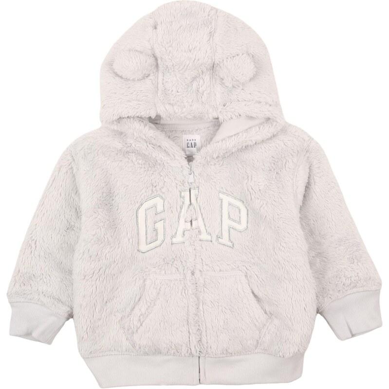 GAP Prechodná bunda svetlosivá / biela 67036702