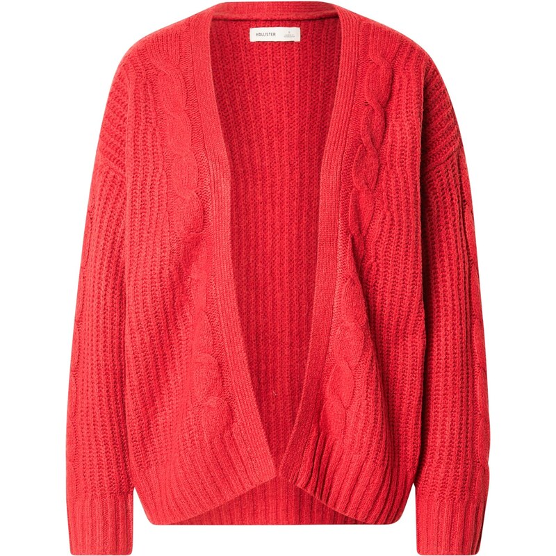 HOLLISTER Kardigán červená 67036769