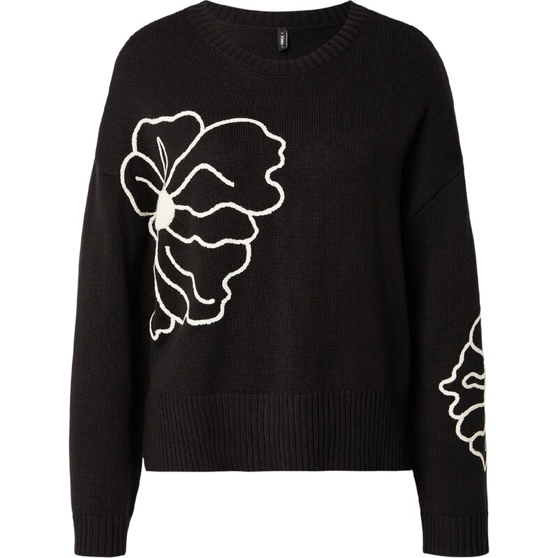 ONLY Sveter ONLPETRA čierna / biela 67036426