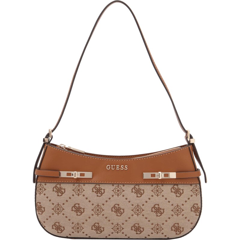 GUESS Kabelka na rameno MELINDA koňaková / kapučíno 67036481