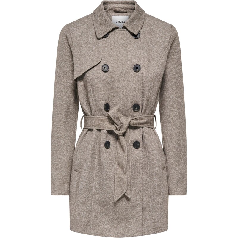 ONLY Prechodný kabát ONLSEDONA VALERIE hnedá melírovaná 67036415