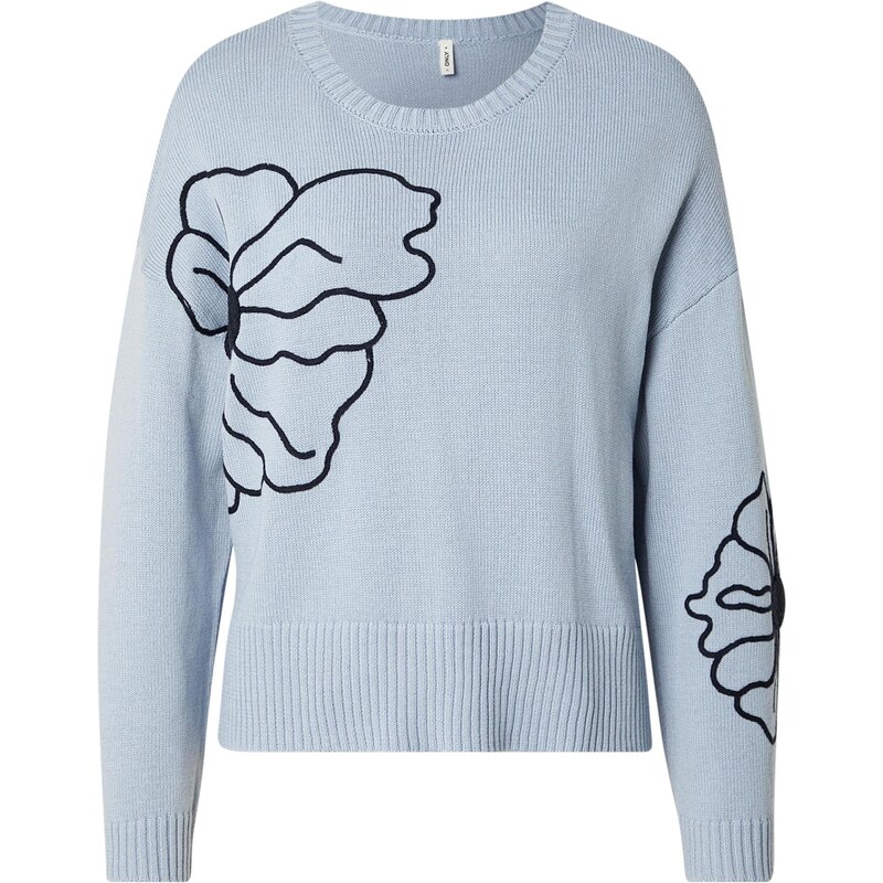 ONLY Sveter ONLPETRA opálová / čierna 67036424