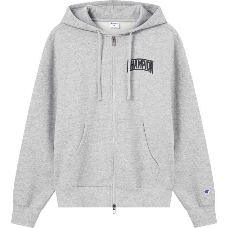 Champion Authentic Athletic Apparel Tepláková bunda sivá melírovaná / 67036491