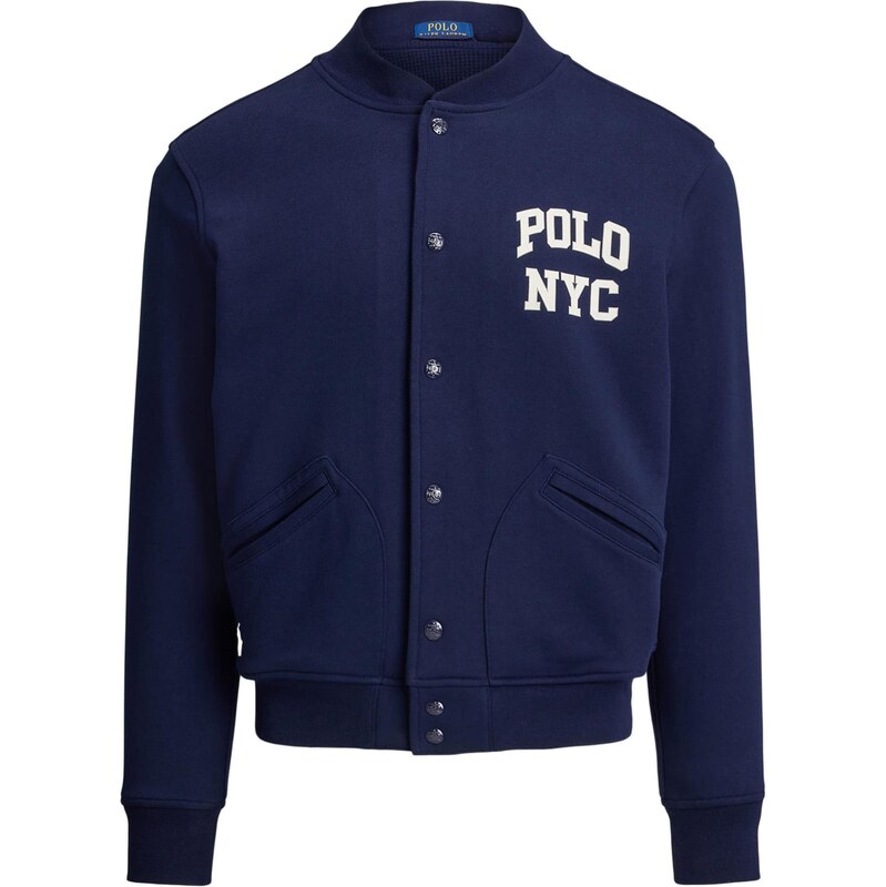 Polo Ralph Lauren Prechodná bunda CLS ATH námornícka modrá / biela 67036533