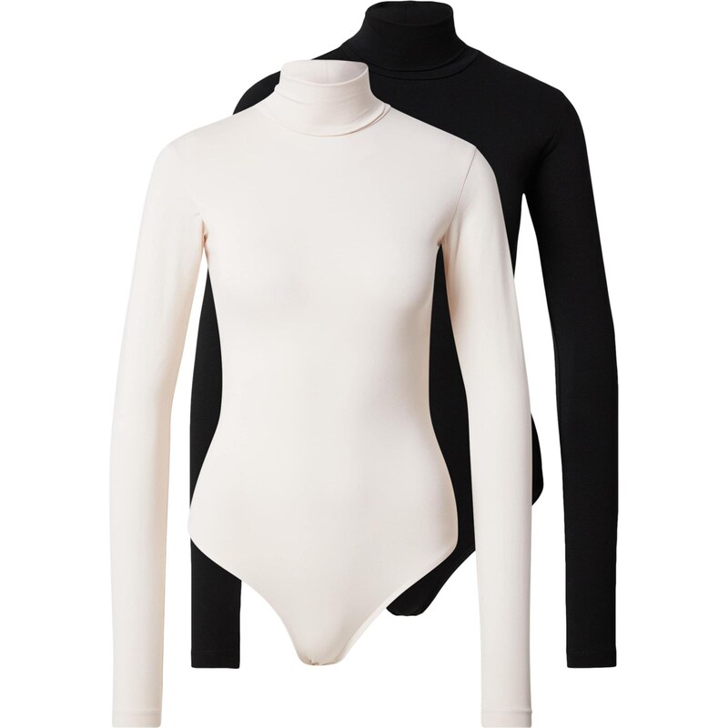 ABOUT YOU Košeľové body Willow béžová / čierna 67036599