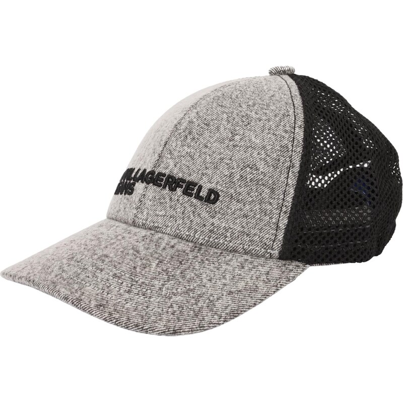 KARL LAGERFELD JEANS Čiapka sivá melírovaná / čierna 67036675