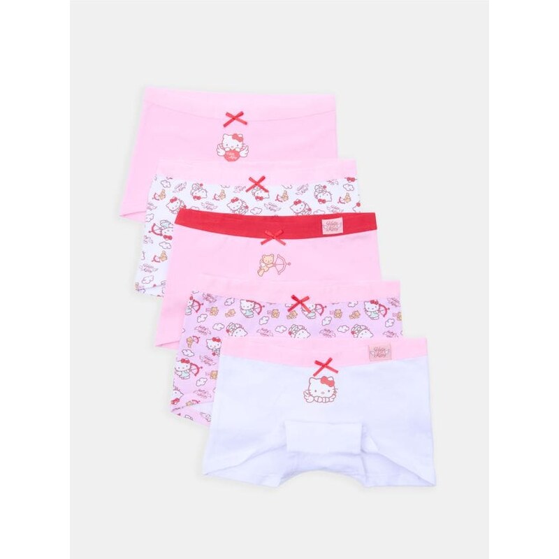 Sinsay - Súprava 5 boxeriek Hello Kitty - ružová 67037439