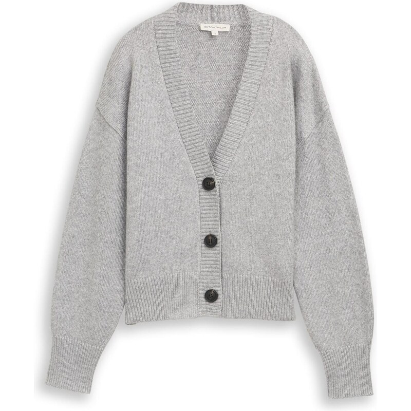TOM TAILOR Kardigán sivá 66897923