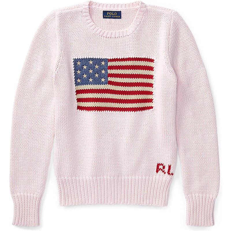 Polo Ralph Lauren Sveter béžová / námornícka modrá / ružová / červená 63780191