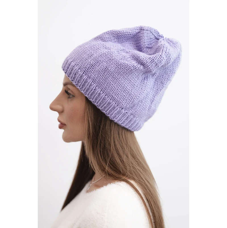 Dámska zimná čiapka Kesi s uškami, fialová 67038792