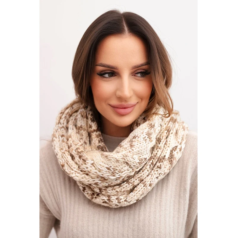 Kesi Dámsky hrubý melírovaný zimný šál KN24 67038821