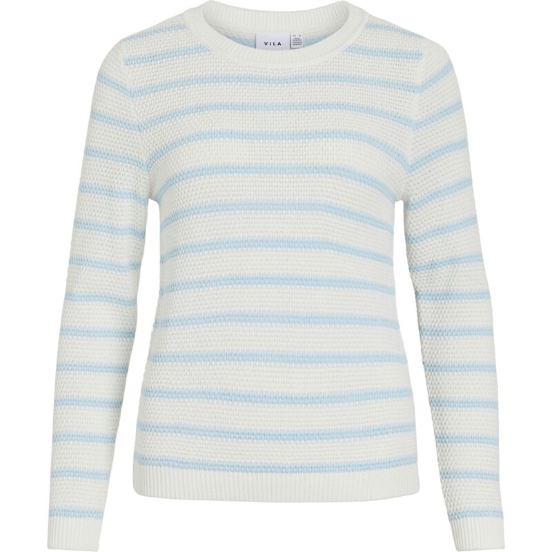 VILA Sveter VIDalo svetlomodrá / biela 67039073