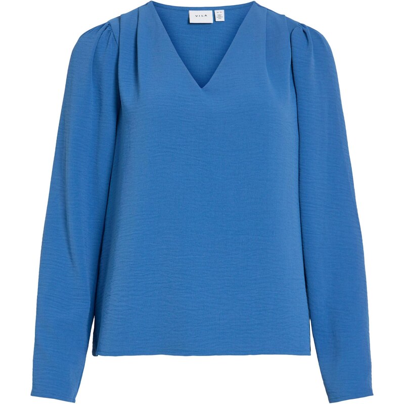 VILA Blúzka VIRELLA tmavomodrá 67039074