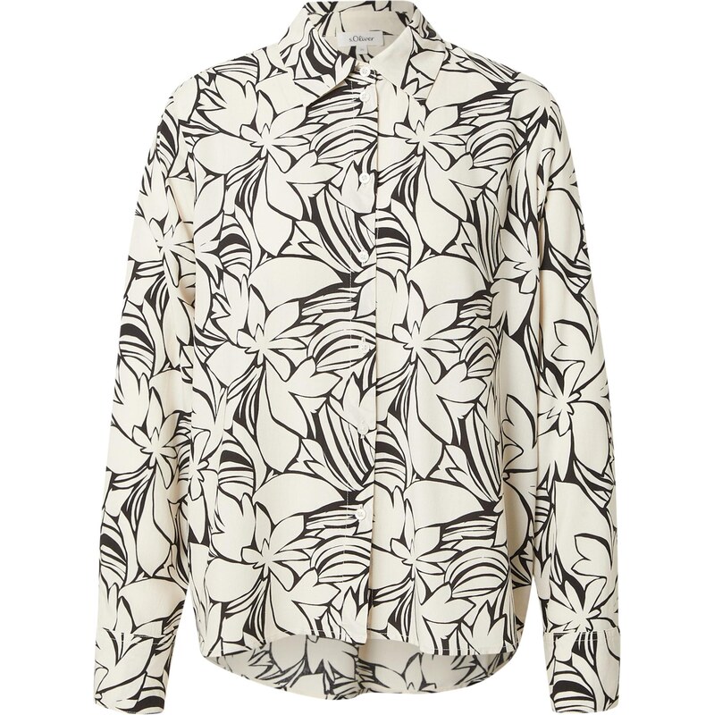 s.Oliver Blúzka béžová / čierna 67039094