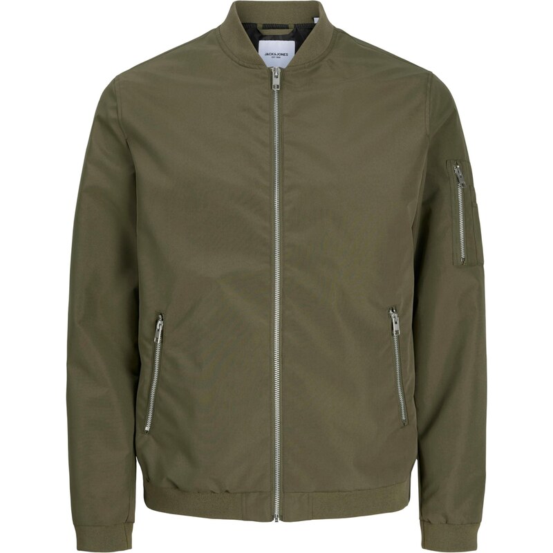 JACK & JONES Prechodná bunda JJERush olivová 67039104